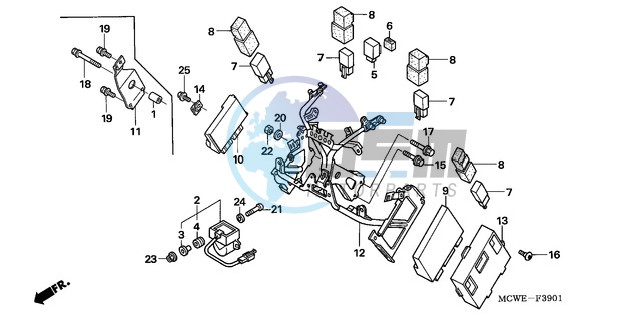 COWL STAY (VFR800A)