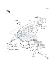 KAF 950 E [MULE 3010 TRANS4X4 DIESEL] (E8F) E8F drawing HEADLIGHT-- S- -