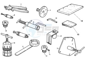 RAPTOR 125 drawing WORKSHOP SERVICE TOOLS