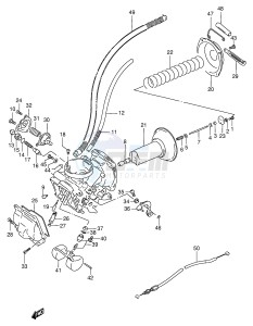 VS600GL (E2) INTRUDER drawing CARBURETOR (FRONT:E18)