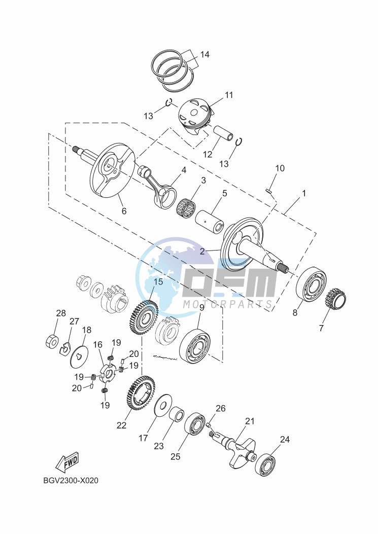 CRANKSHAFT & PISTON