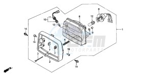 C50S drawing HEADLIGHT (C50SP/C50ST)