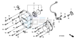 CB1300SA9 UK - (E / ABS BCT MKH MME TWO) drawing RIGHT CRANKCASE COVER