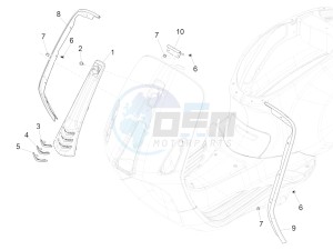 Sprint iGET 125 4T 3V ABS (EMEA) drawing Front shield