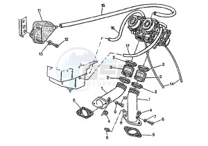 ELEFANT 750 drawing INLET MANIFOLDS