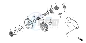 CRF150RB CRF150RB drawing KICK STARTER SPINDLE