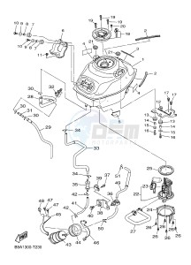 MTN320-A MTN-320-A MT-03 (B9A3) drawing FUEL TANK