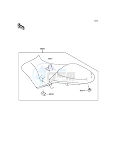 VERSYS 650 KLE650EGF XX (EU ME A(FRICA) drawing Seat