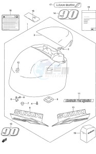 DF 90A drawing Engine Cover