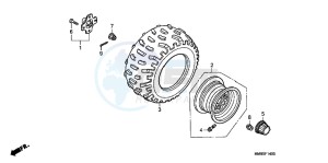 TRX250TEC drawing REAR WHEEL