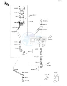 EX 250 F [NINJA 250R] (F2-F4) [NINJA 250R] drawing REAR MASTER CYLINDER