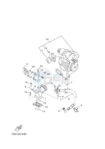 YPR125RA XMAX 125 ABS EVOLIS 125 ABS (2DM4) drawing INTAKE