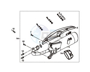 ORBIT III 50 45KMH (L8) EU drawing EXHAUST