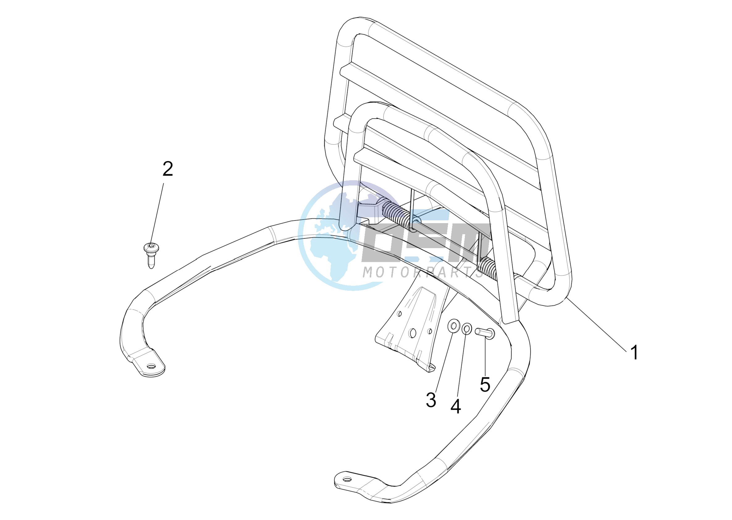 Rear luggage rack