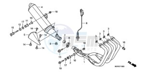 CBF600NA9 UK - (E / ABS MKH) drawing EXHAUST MUFFLER