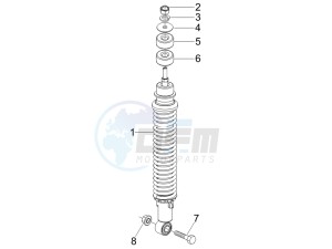 Stalker 50 Naked (UK) UK drawing Rear suspension - Shock absorbers