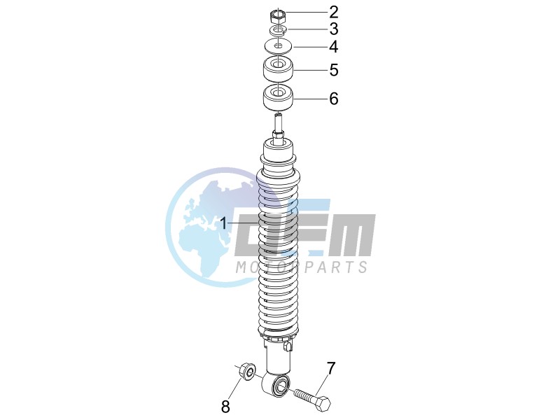 Rear suspension - Shock absorbers