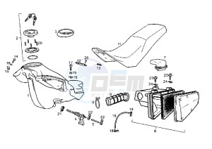 SENDA R - 125 drawing FUEL TANK