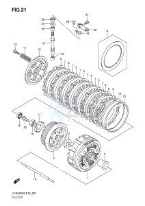 LT-R450 (E19) drawing CLUTCH (MODEL K6 K7)