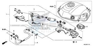 VFR1200XE CrossTourer - VFR1200X 2ED - (2ED) drawing FUEL PUMP