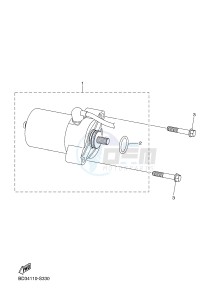 YFM90R YFM09RYXH (BD39) drawing STARTING MOTOR