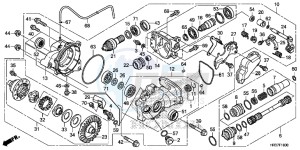 TRX420FA2G TRX420F Europe Direct - (ED) drawing FRONT FINAL GEAR