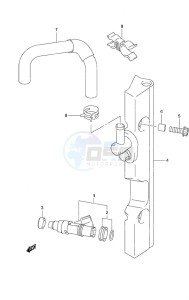 DF 60A drawing Fuel Injector