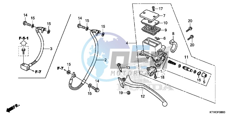 REAR BRAKE MASTER CYLINDER