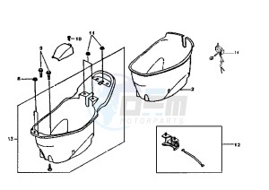 SUPER DUKE - 125 cc drawing HELMET BOX