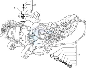 Liberty 125 drawing Chain Tightener - By pass Valve