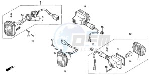 NX650 500 DOMINATOR drawing WINKER