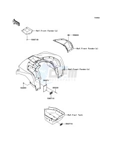 KVF750_4X4_EPS KVF750HDF EU drawing Labels