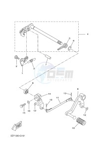 YZF-R125 R125 (5D7F 5D7F 5D7F) drawing SHIFT SHAFT