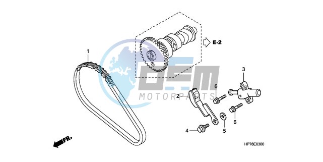 CAM CHAIN/TENSIONER