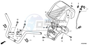 TRX420FM1E TRX420 Europe Direct - (ED) drawing HANDLE PIPE