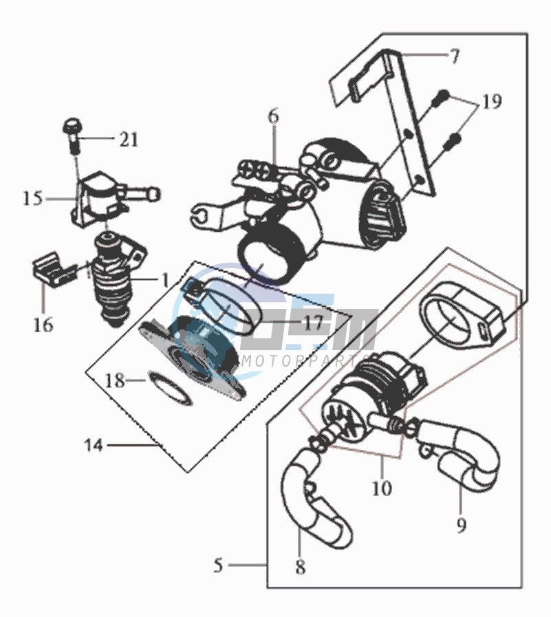 FUEL INJECTOR / THROTTLE VALVE