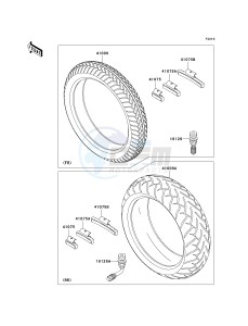 VN 1600 B [VULCAN 1600 MEAN STREAK] (B6F-B8FA) B8FA drawing TIRES