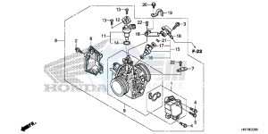 TRX420FA5G TRX420F Europe Direct - (ED) drawing THROTTLE BODY