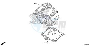 CBR250RF CBR250R Europe Direct - (ED) drawing CYLINDER