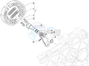 LX 50 4T USA drawing Rear brake - Brake jaw