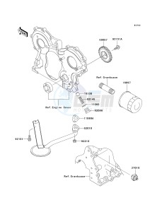 KAF 950 B [MULE 3010 DIESEL 4X4] (B1) [MULE 3010 DIESEL 4X4] drawing OIL PUMP_OIL FILTER