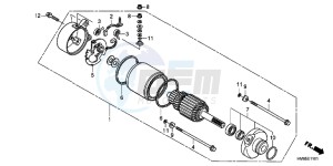 TRX250TMC drawing STARTING MOTOR (TRX250TMC/ D,TRX250TEC/ D)