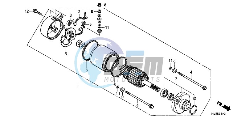 STARTING MOTOR (TRX250TMC/ D,TRX250TEC/ D)