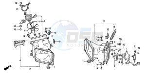 GL1500SE GOLDWING SE drawing COOLING FAN