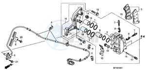 VT1300CXAB drawing FRONT BRAKE CALIPER (VT1300CXA)