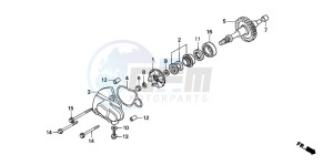 CRM75R drawing WATER PUMP