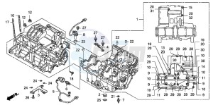 CB1300S CB1300SUPER FOUR drawing CRANKCASE