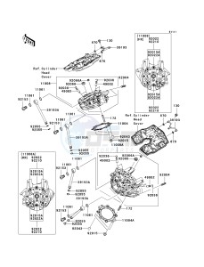 VN 2000 F [VULCAN 2000 CLASSIC LT] (6F-7F) F7F drawing CYLINDER HEAD