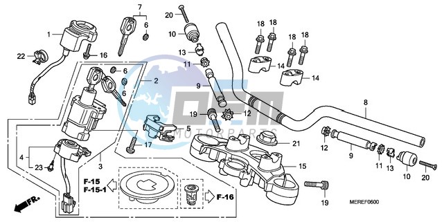 HANDLE PIPE/TOP BRIDGE