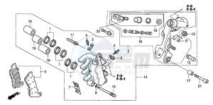 VFR800A drawing L. FRONT BRAKE CALIPER